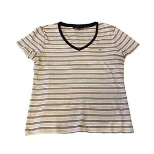Tommy Hilfiger striped v-neck t-shirt